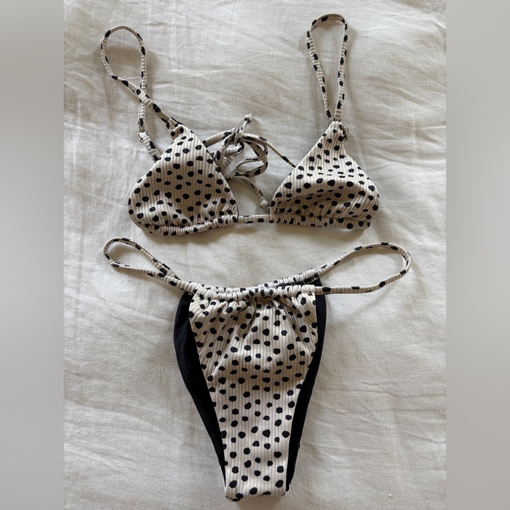 Kotomi Swim Tamsom Bikini Light Cheetah Rib XS